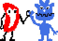 D and Godot mascots making a high-five.