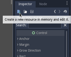 Create a new resource in memory